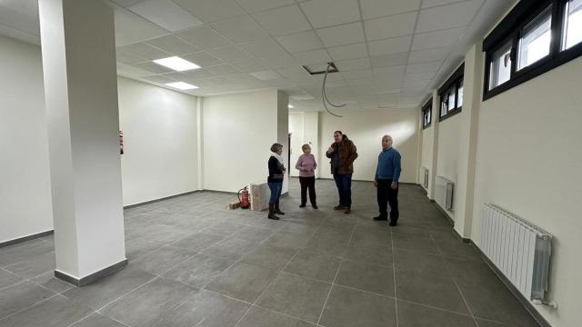 Interior del Club de jubilados San Rokezar de Laudio tras una anterior obra