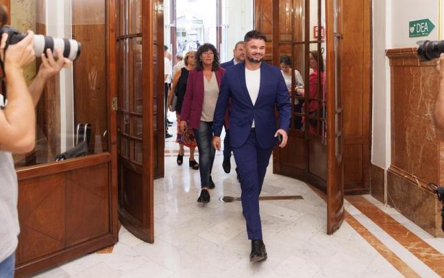 El portavoz de ERC en el Congreso, Gabriel Rufián.
