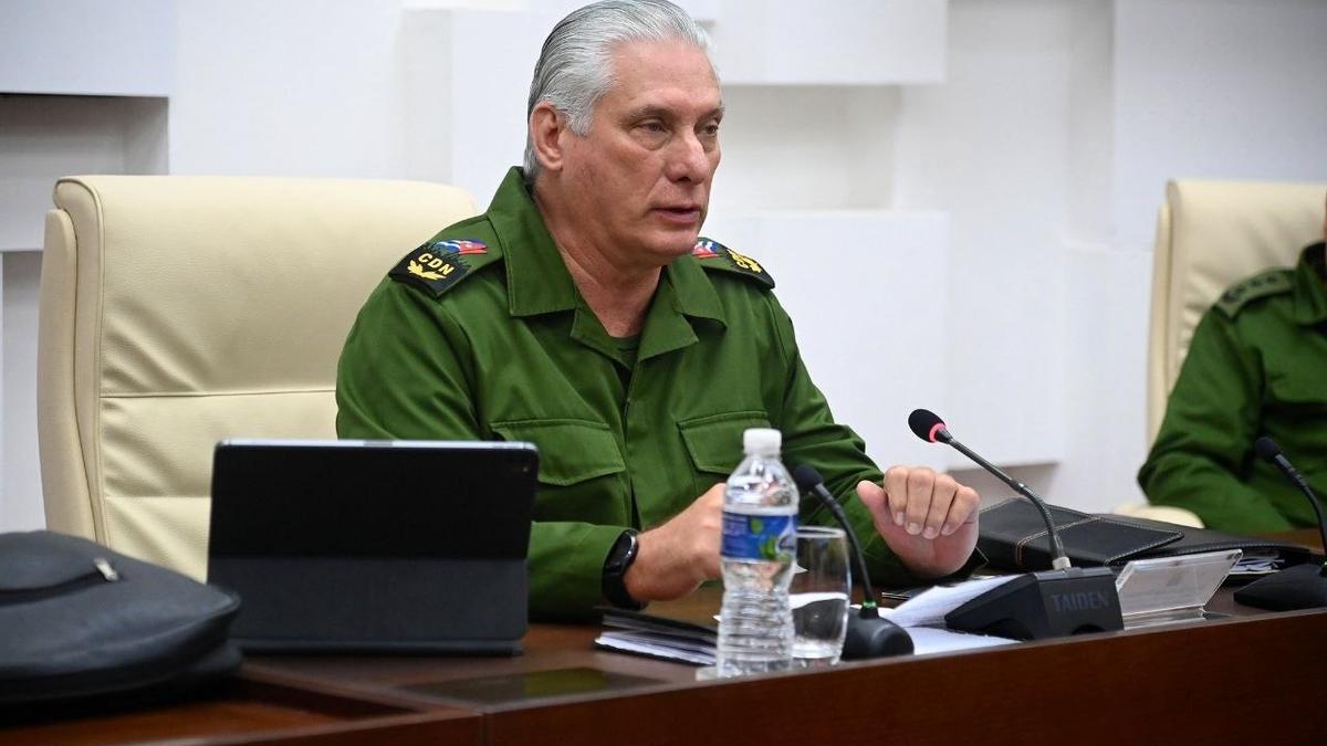 El presidente de Cuba, Miguel Díaz Canel