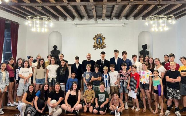 El alumnado de Ordizia en el Ayuntamiento