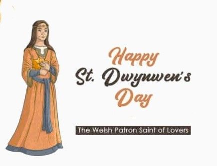Imagen de la Santa Dwynwen.