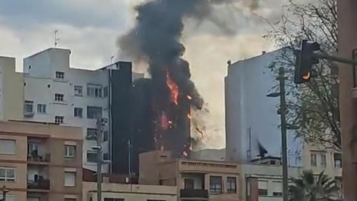 Incendio en Castellón.