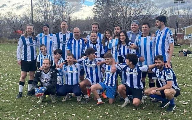 Inauguración de Txuri-Urdin Amerikanuak, primera peña de la Real en Estados Unidos