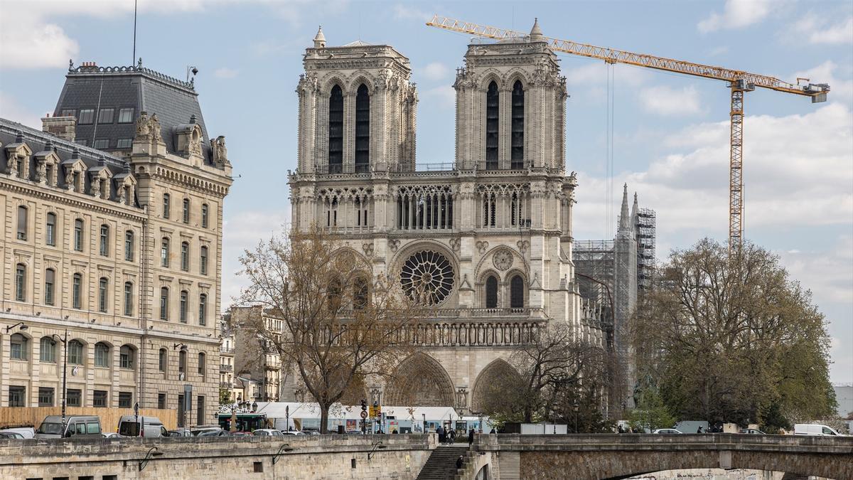 La catedral de Notre Dame, tras las obras de reconstrucción tras el incendio