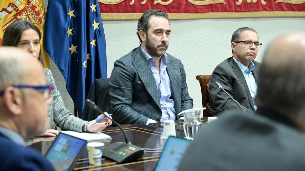 El empresario Víctor de Aldama, comparece ante la a comisión de investigación sobre el material sanitario para los efectos de la COVID-19, en la sede del Parlamento de Canarias