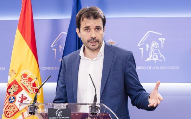 El portavoz de Podemos Javier Sánchez Serna.