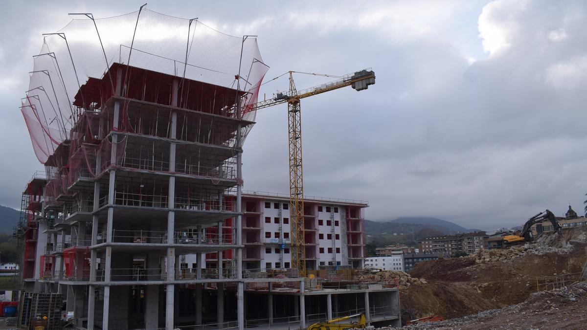 Construcción del barrio Ermotegi