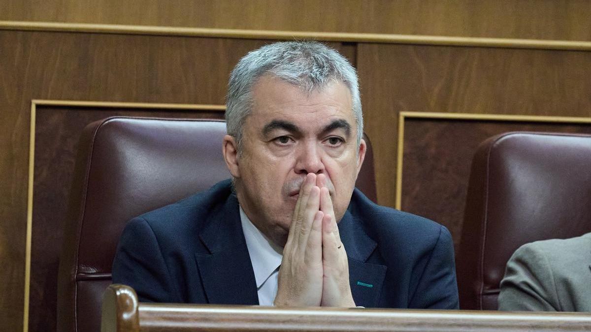 El secretario de Organización del PSOE, Santos Cerdán, en el Congreso de los Diputados.