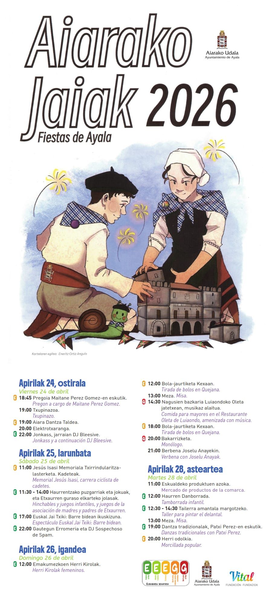 Programa de San Prudencio en Ayala