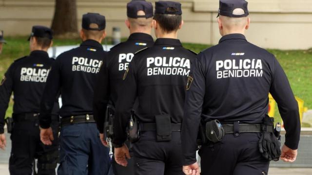 Agentes de la Policía Local de Benidorm.