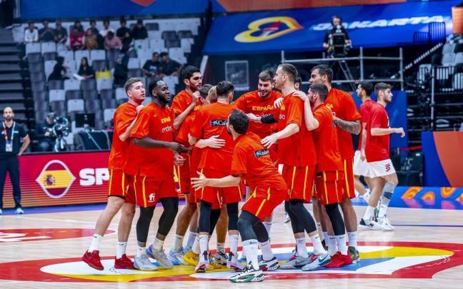 Los jugadores de la selección española masculina de baloncesto en el último Mundial. Los jugadores de la selección española masculina de baloncesto en el último Mundial.