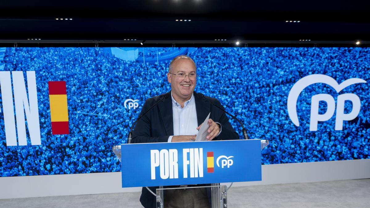 El secretario general y director de campaña del Partido Popular, Miguel Tellado.