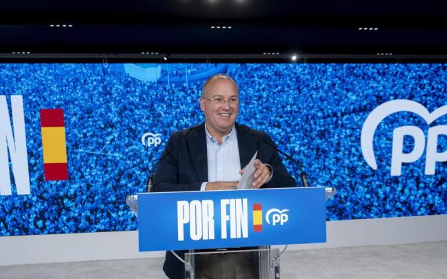 El secretario general y director de campaña del Partido Popular, Miguel Tellado.