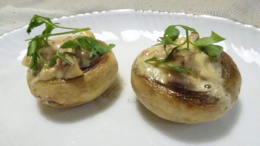 Champiñones rellenos.