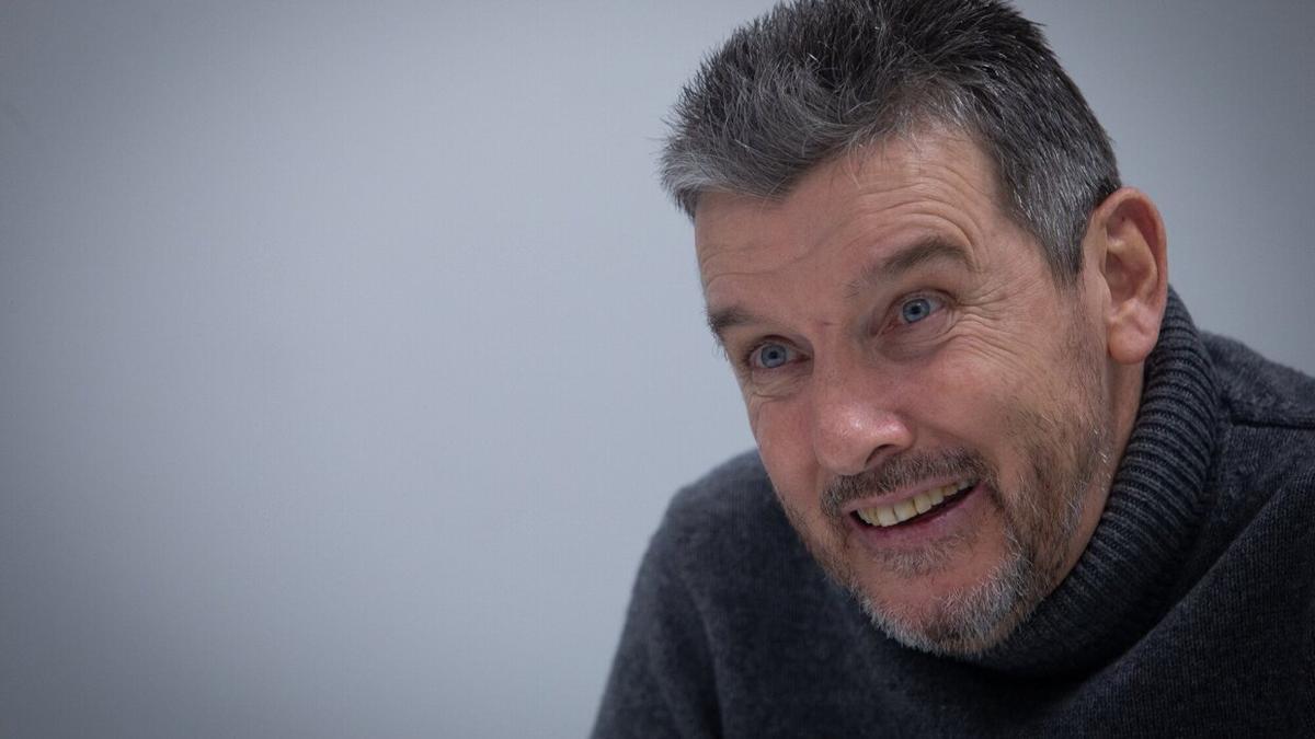 Juan Carlos Unzue, durante la entrevista.
