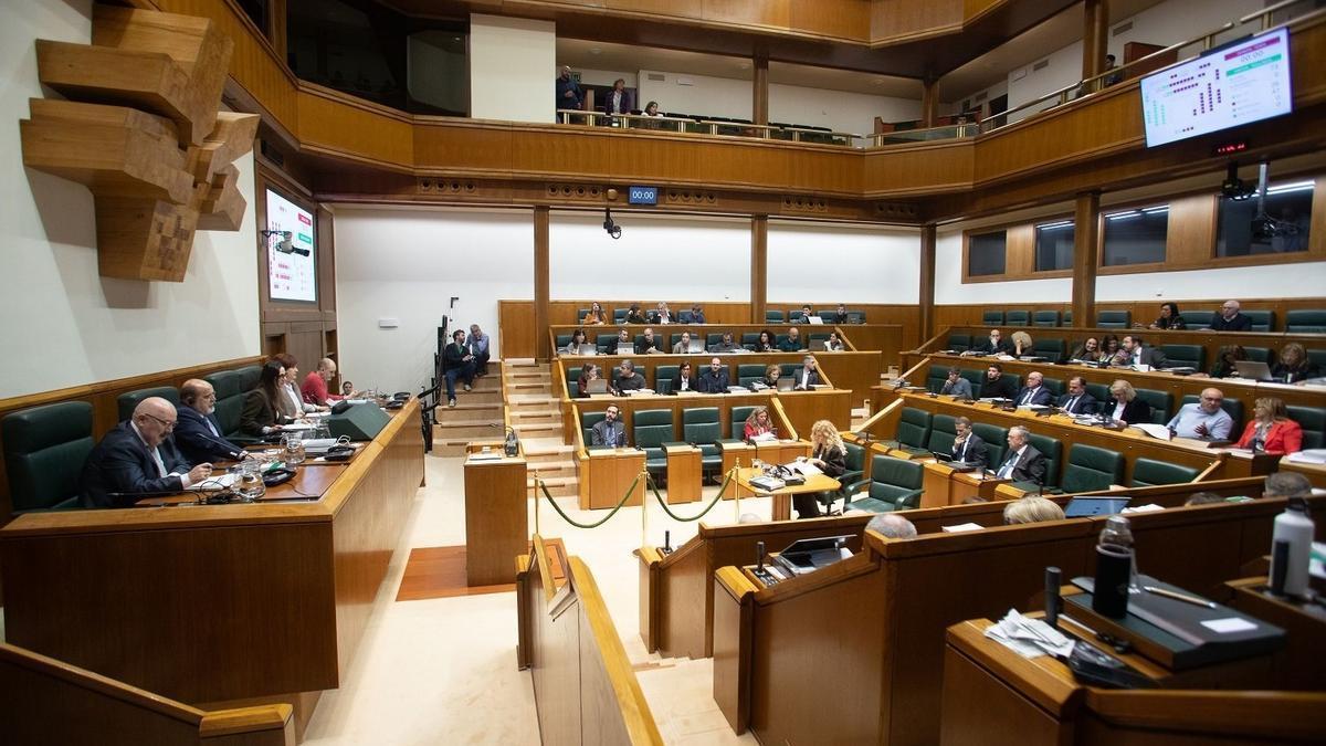 El pleno del Parlamento Vasco de este jueves