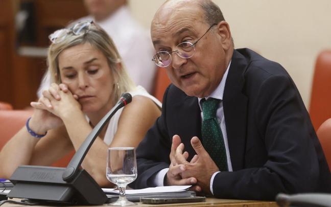 El diputado del PNV Mikel Legarda durante la reunión de la Diputación Permanente