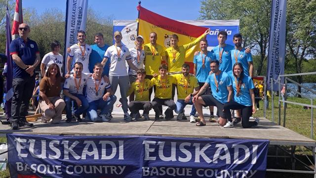Podium del Campeonato de España de Bateles / Orio Arraun Elkartea