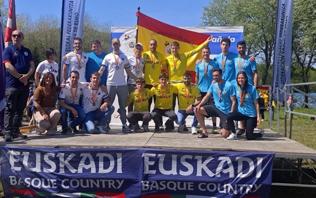 Podium del Campeonato de España de Bateles / Orio Arraun Elkartea