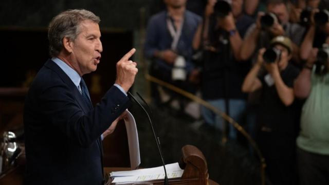 El presidente del Partido Popular, Alberto Núñez Feijóo.