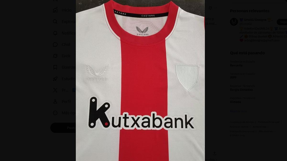 La imitación de la camiseta retro del Athletic.