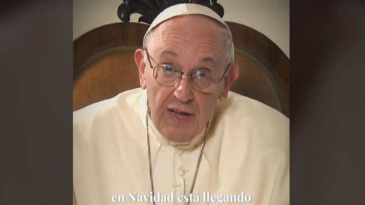 El papa Francisco, en el vídeo manipulado.