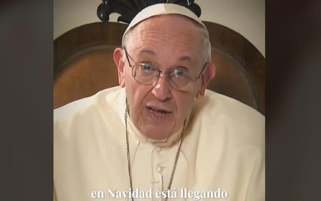 El papa Francisco, en el vídeo manipulado. / TikTok El papa Francisco, en el vídeo manipulado.
