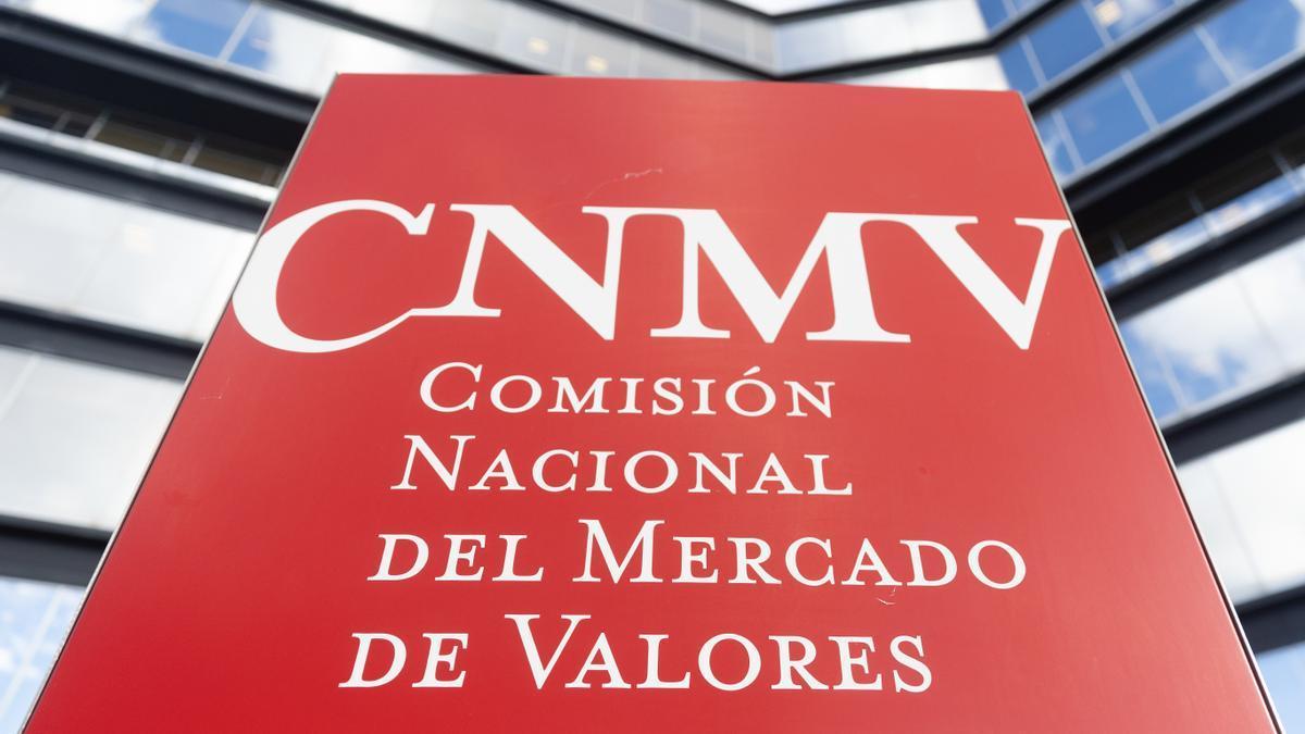 Exterior de la sede de la Comisión Nacional del Mercado de Valores (CNMV).