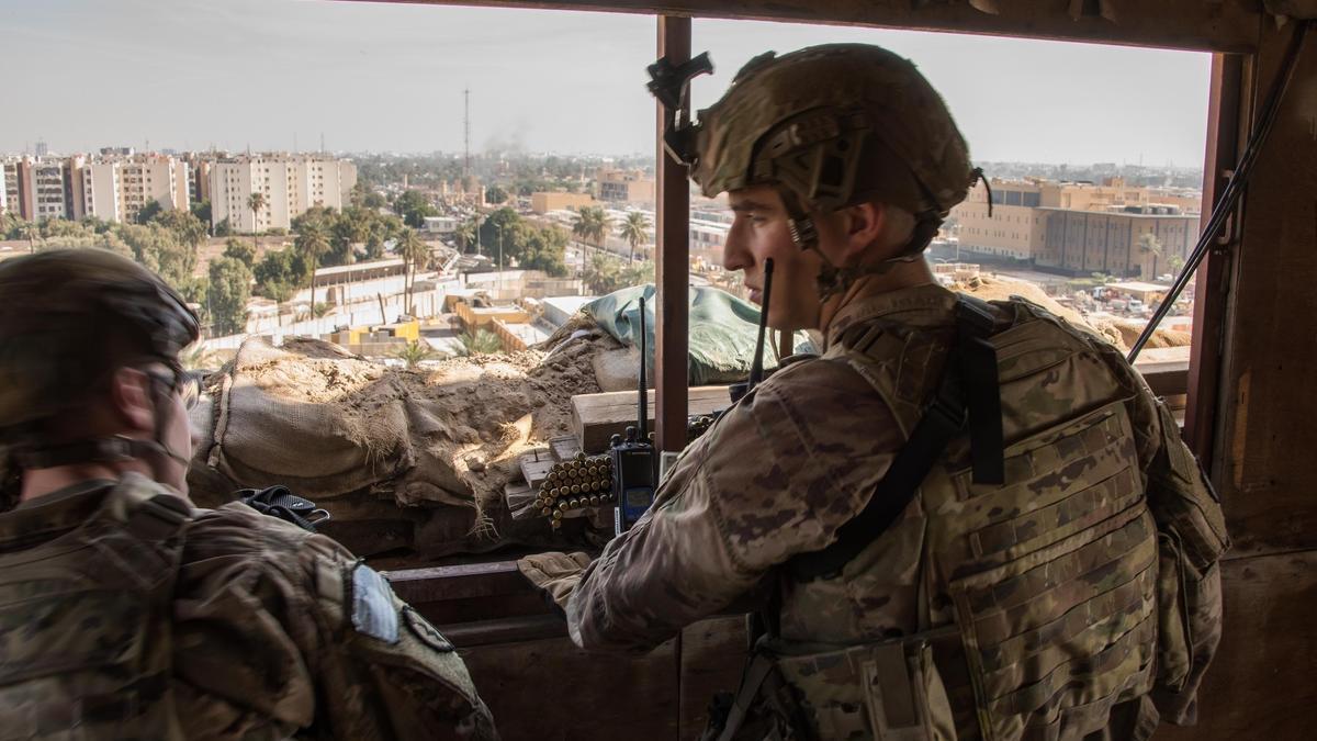 Militares estadounidenses desplegados en Irak.