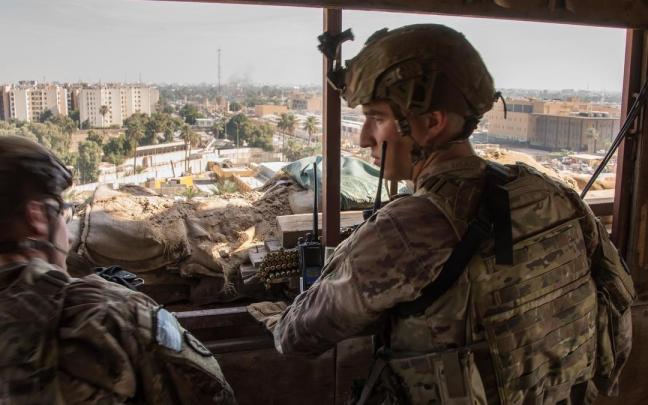Militares estadounidenses desplegados en Irak.