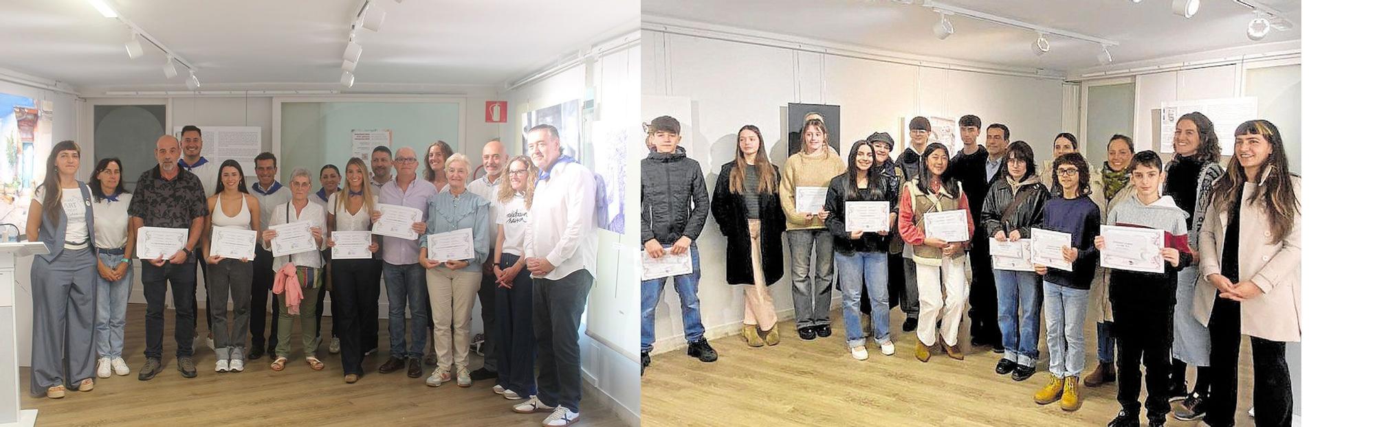 Entrega de premios de los concursos de pintura y del certamen artístico juvenil de 2025.
