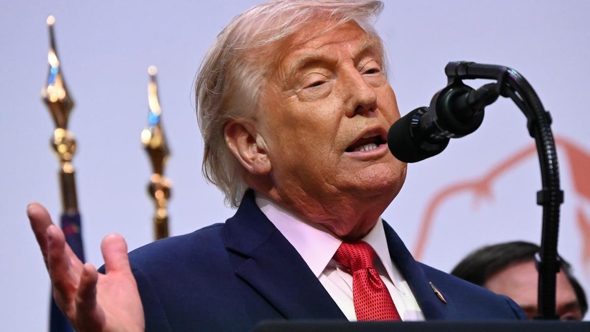 Trump interviene en la cumbre del G7.