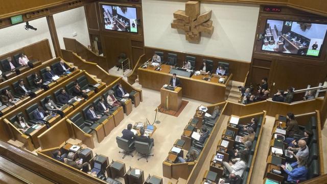 Pleno en el Parlamento Vasco