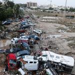 Efectos de la DANA en el municipio de Alfafar.