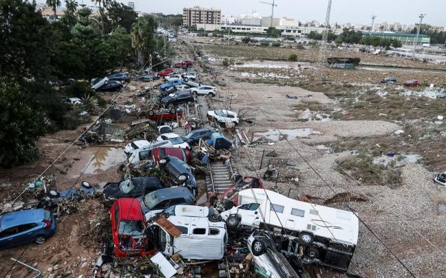 Efectos de la DANA en el municipio de Alfafar.