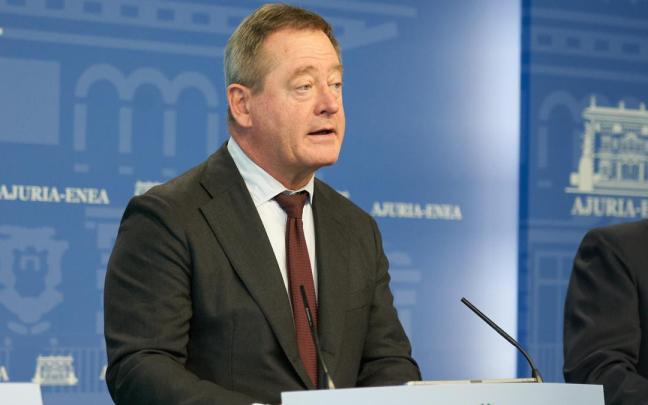 Bingen Zupiria interviene tras la reunión del Consejo de Gobierno.