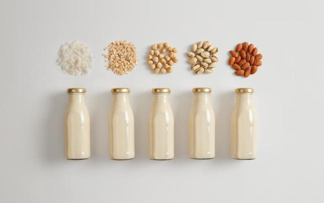 Bebidas vegetales de coco, avena, avellana, pistcho y almendra.