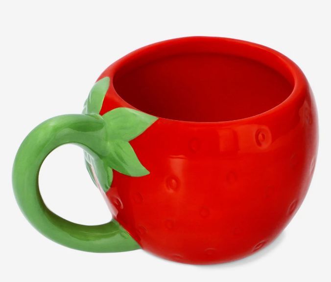 Taza en forma de fresa