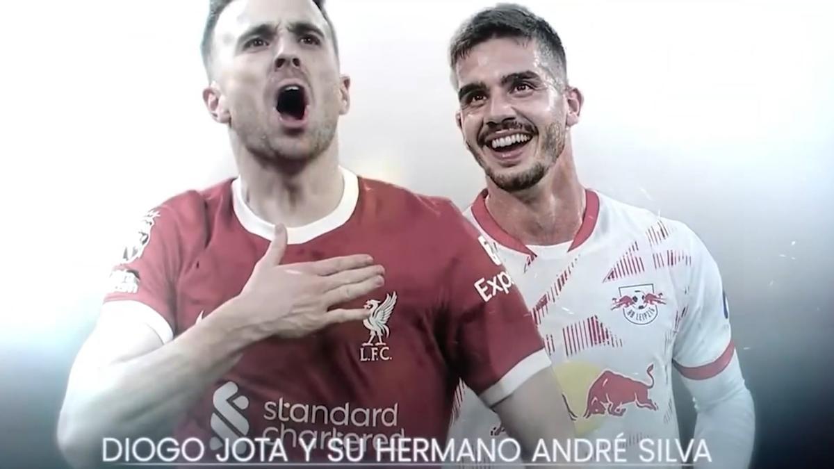 El fallecido Diogo Jota y el jugador del Elche André Silva, en la imagen que nunca debió salir.