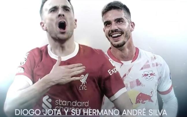 El fallecido Diogo Jota y el jugador del Elche André Silva, en la imagen que nunca debió salir.