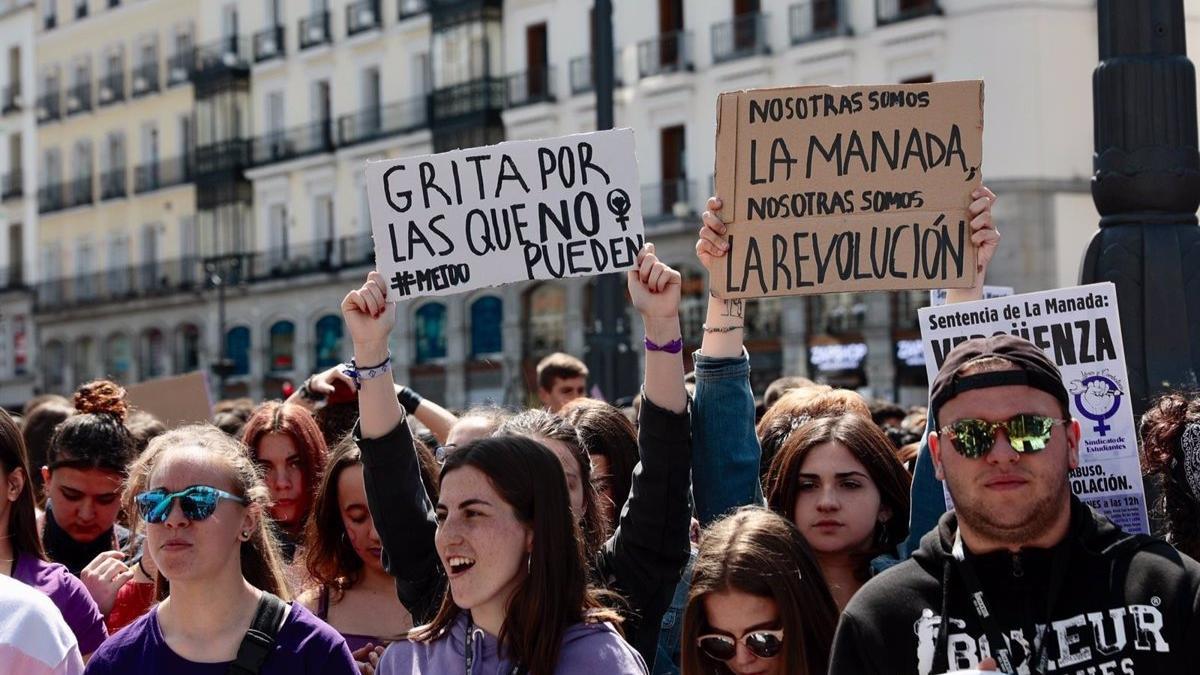 Manifestación contra la violencia machista.
