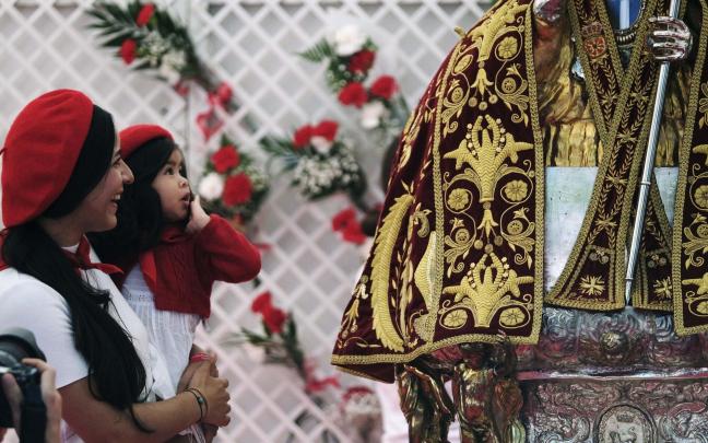 Ofrenda floral a San Fermín de 2022. Foto: Iban Aguinaga