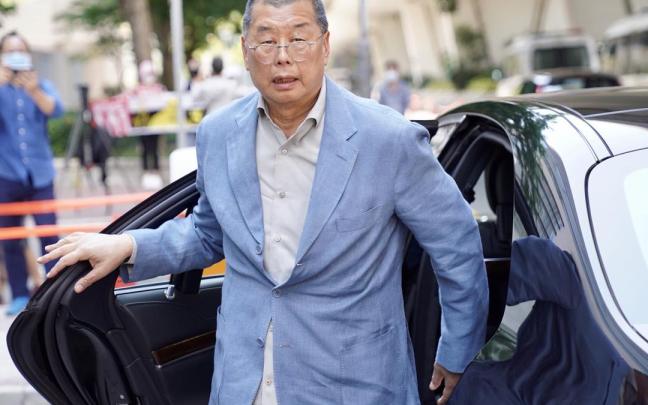 El activista y magnate de los medios de comunicación Jimmy Lai