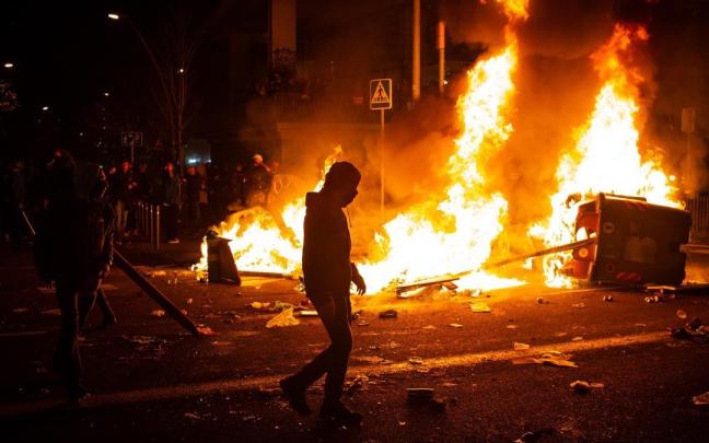 Incidentes tras una manifestación de 'Tsunami Democràtic'. Incidentes tras una manifestación de 'Tsunami Democràtic'.
