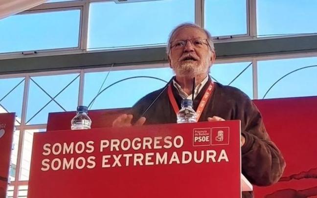 El expresidente de la Junta de Extremadura Juan Carlos Rodríguez Ibarra, del PSOE