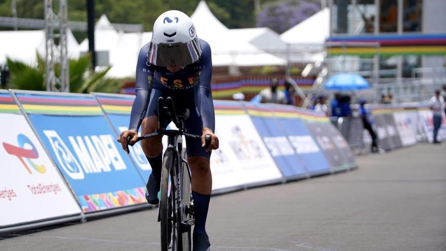 Paula Ostiz, a la conclusión de la prueba.