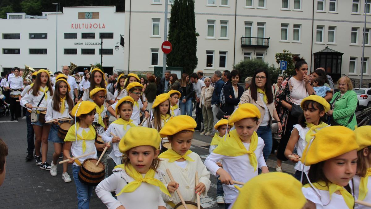 La tamborrada infantil en la pasada edición.