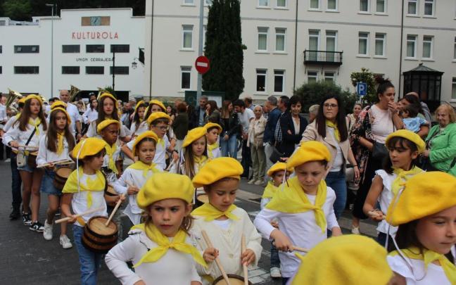 La tamborrada infantil en la pasada edición.