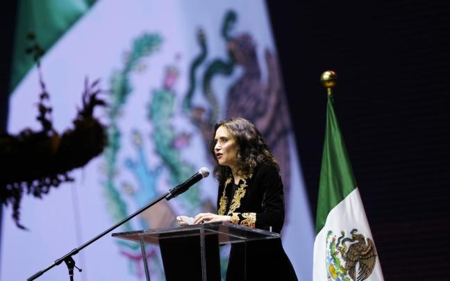 La presidenta de la Comunidad de Madrid, Isabel Díaz Ayuso, en su viaje institucional a México.