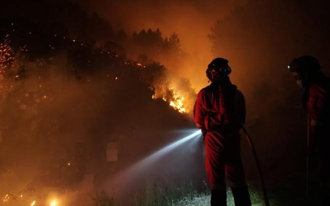 El incendio de Las Hurdes, en imágenes